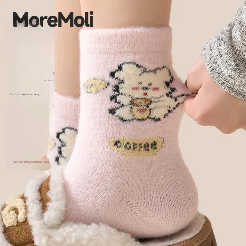 Moremoli Mid Calf Socks Women's 3 Pack-1