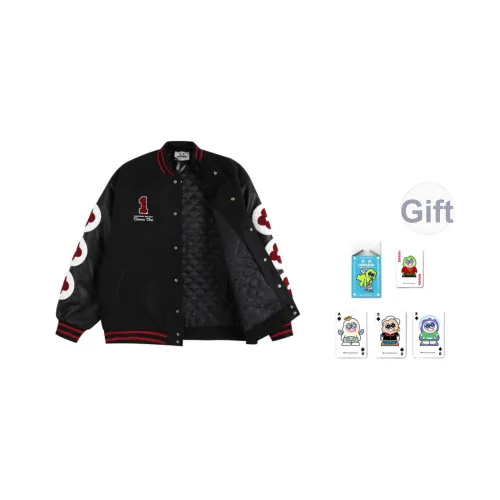 CHOSEN1 CH Маленький цветок Бейсбольная куртка Унисекс Красное вино Цветовая схема