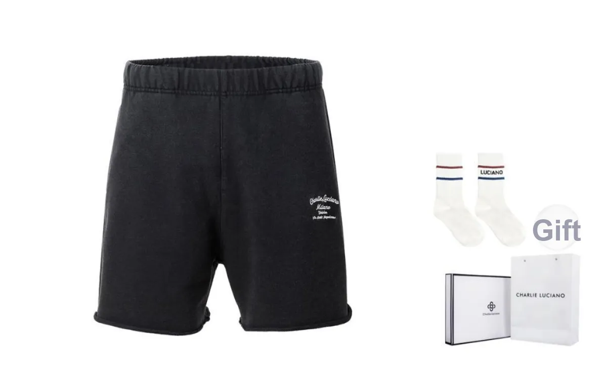 Charlie Luciano Casual Shorts Unisex Dark Gray