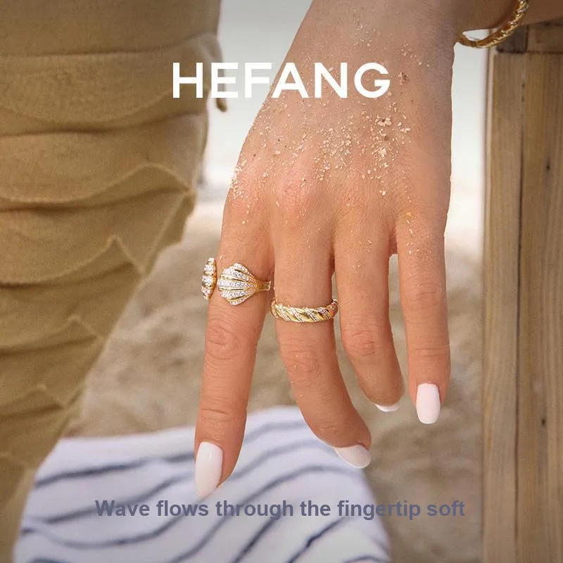 HEFANG Vocation S925 Silver Rings Women's-1