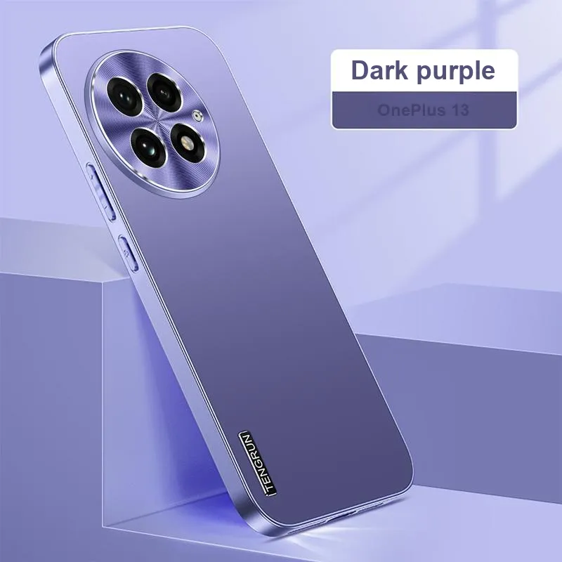 ZHUOJI Matte Material Luminous Metallic Coated Phone Case Compatible With OnePlus 13-1