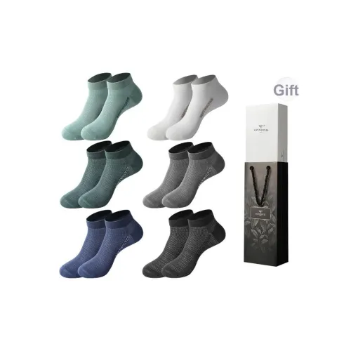 SEPTWOLVES Низкие носки для мужчин 6 пар коробка + сумка для покупок