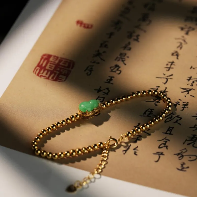 Clear Snow Glutinous Jade Jadeite Bracelets Unisex-4