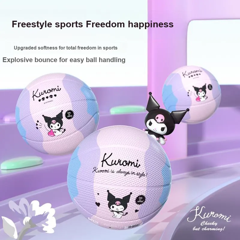 MESUCA x Sanrio Size 5 Indoor Outdoor Indoor Outdoor All Training Basketball Rubber Pink Purple-2
