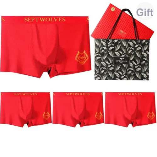 SEPTWOLVES Нижнее белье Подарочная коробка Мужской 4 шт Gift Box Set + Сумка для покупок