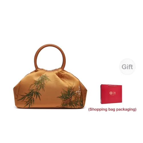 Pmsix Shoulder Bags Gold Bamboo Gift Bag