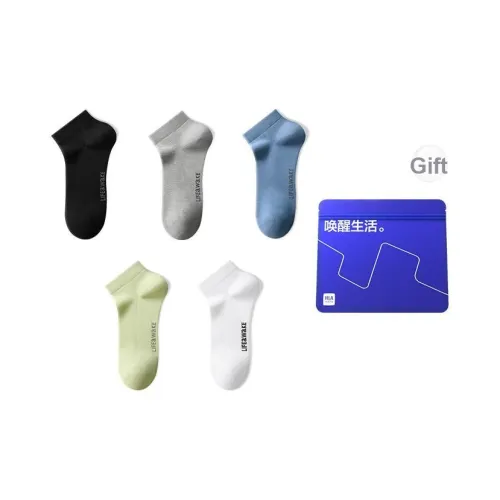 HLA Низкие носки Мужские Сумка для покупок 5 пар