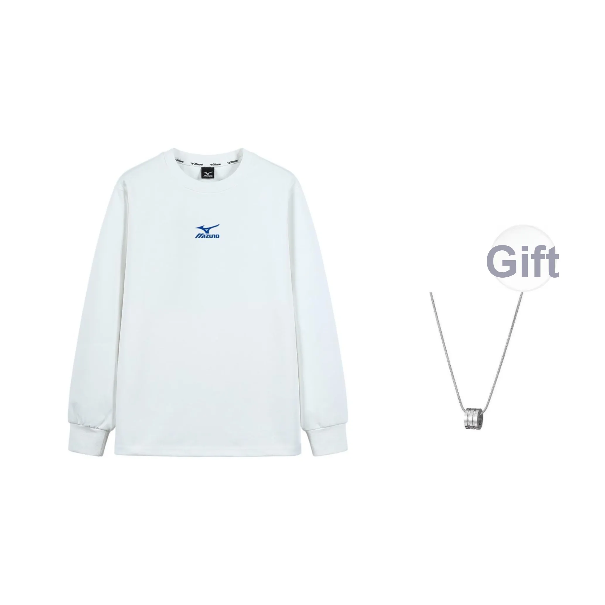Mizuno Белый С ожерельем Мужской Толстовки