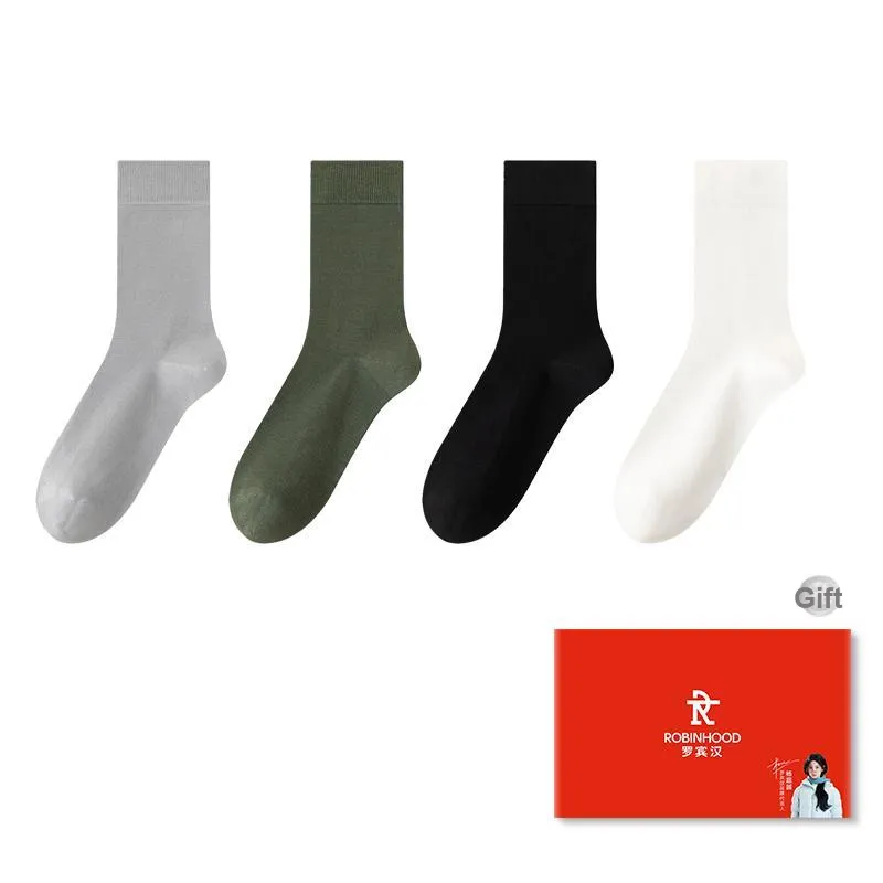 ROBINHOOD Mid Calf Socks Men's Box 4 Pack-4