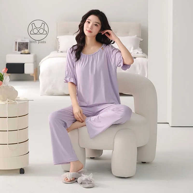 FENTENGCARE Pajama Set Women's Violet-4