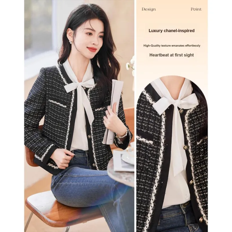 Like The Age Of Water Velvet feel Coat Straight Women's Black-5