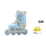 Double Prong Buckle[Flagship-Moon White Blue]+Roller Skate Gift Package