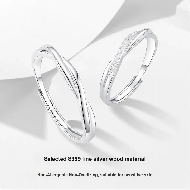 MISS TOOYA S999 Fine Silver Rings Unisex-2