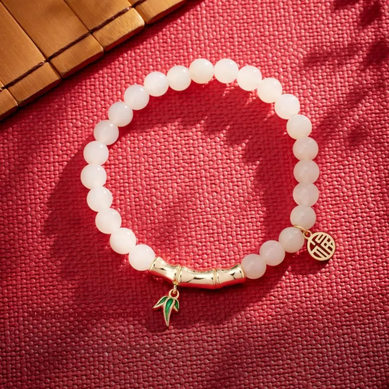 Andaozi Hetian Jade Bracelets White Jade Unisex-3