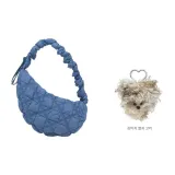 Denim Blue+Puppy Keychain
