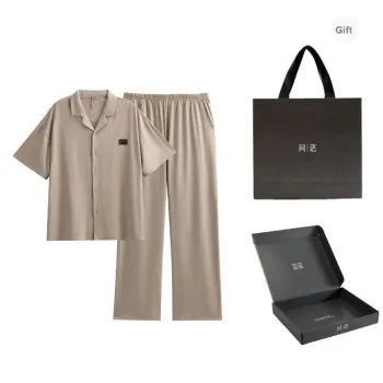 Same Language Pajama Gift Box Men's Apricot