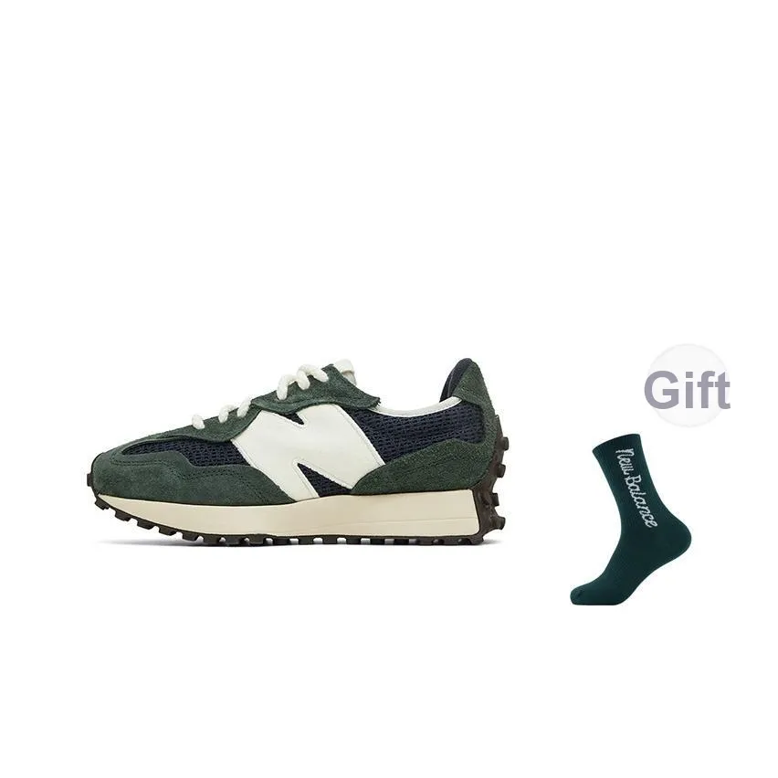 New Balance NB 327 Low Топ Беговые кроссовки Унисекс Темно-синий Зеленый