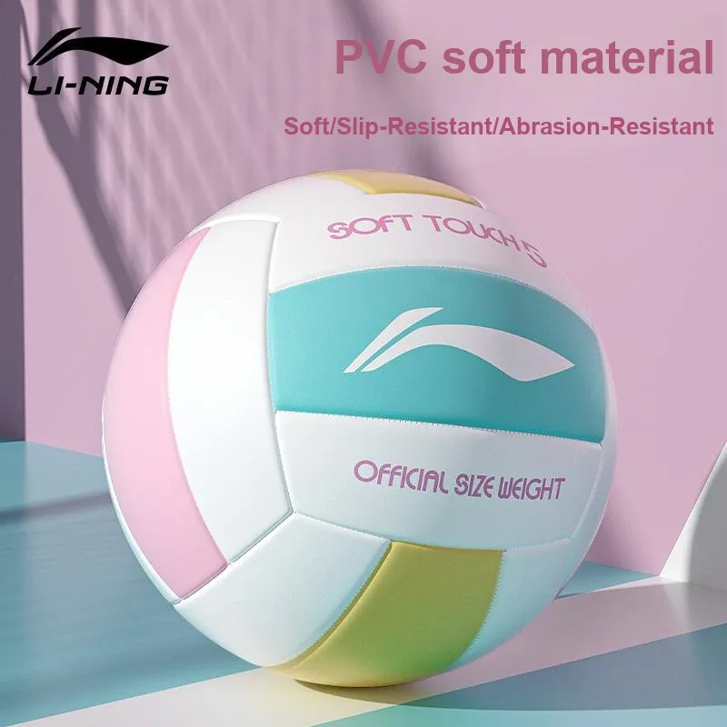 LiNing PVC Size 5 Ball Volleyball Unisex White-2