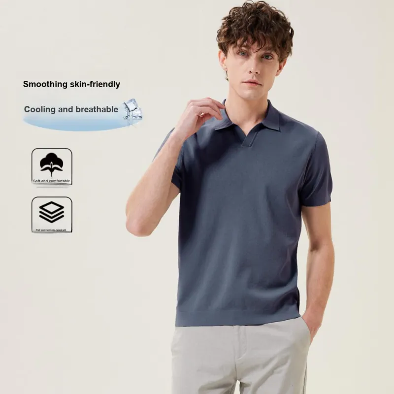 Red bean Polo Shirts Men-1