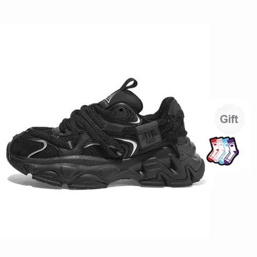 Masongarments Height Increasing Wear Resistant Low Top Chunky Sneakers Unisex