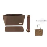 [Compatibility City33 Dark Brown Three-Piece Set]Open Top Liner+Bottom Pad+Shoulder Strap Pad