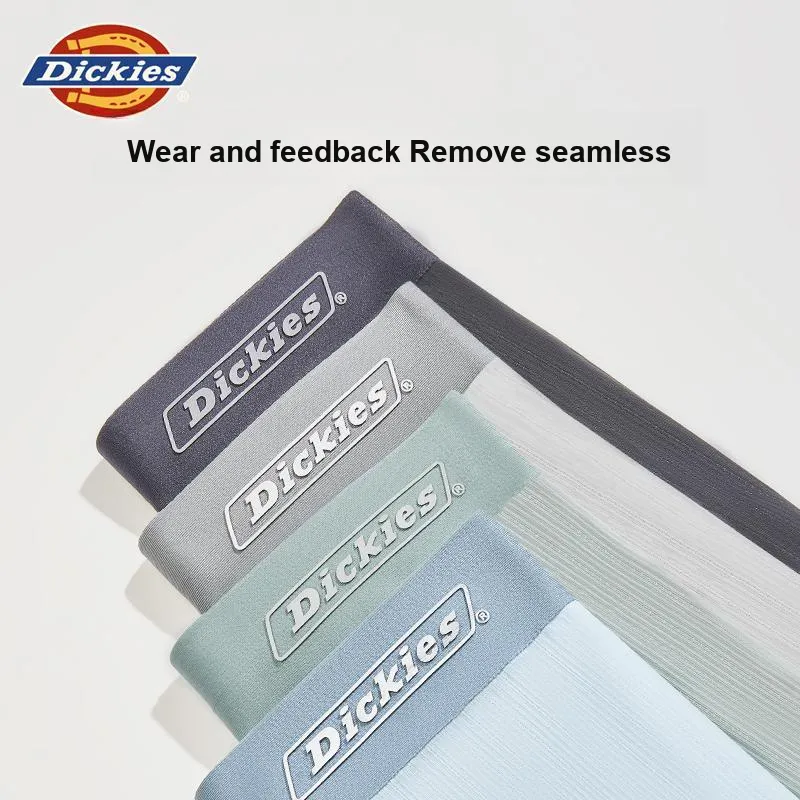 Dickies Underpants Men's Seamless Skin Friendly High Rebound Breathable Four Corner Pants, Box Combo Set-27
