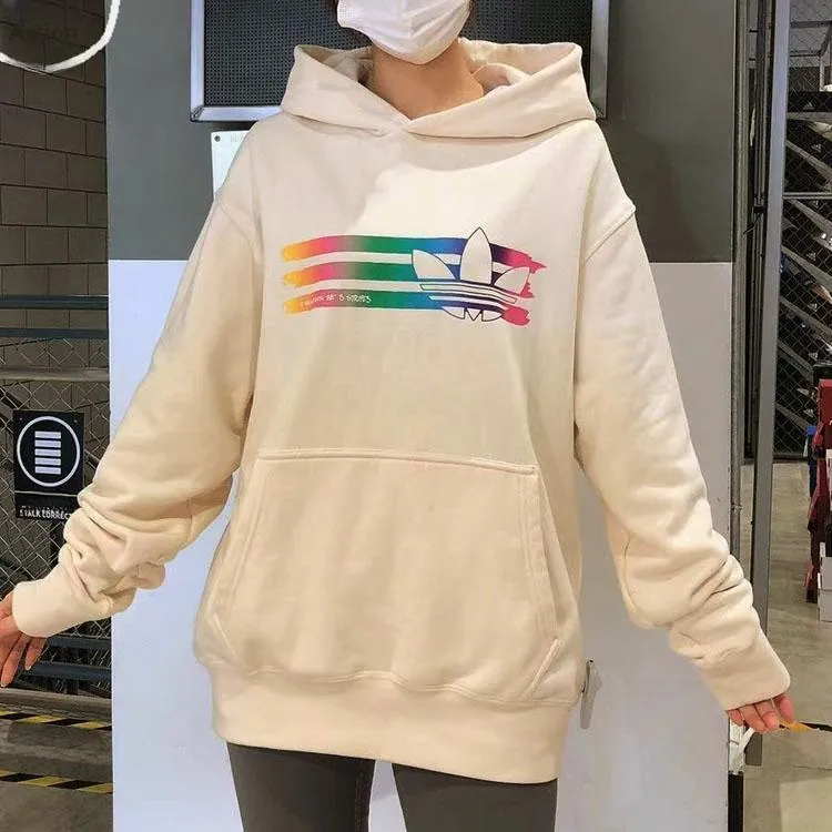 Adidas Originals Trefoil Sweatshirts Unisex White-4