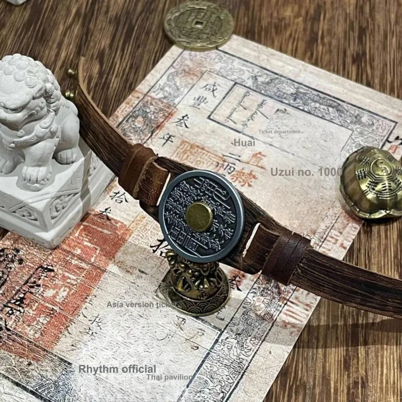 JIBAINANXI Copper Alloy Leather Wristbands Unisex-2
