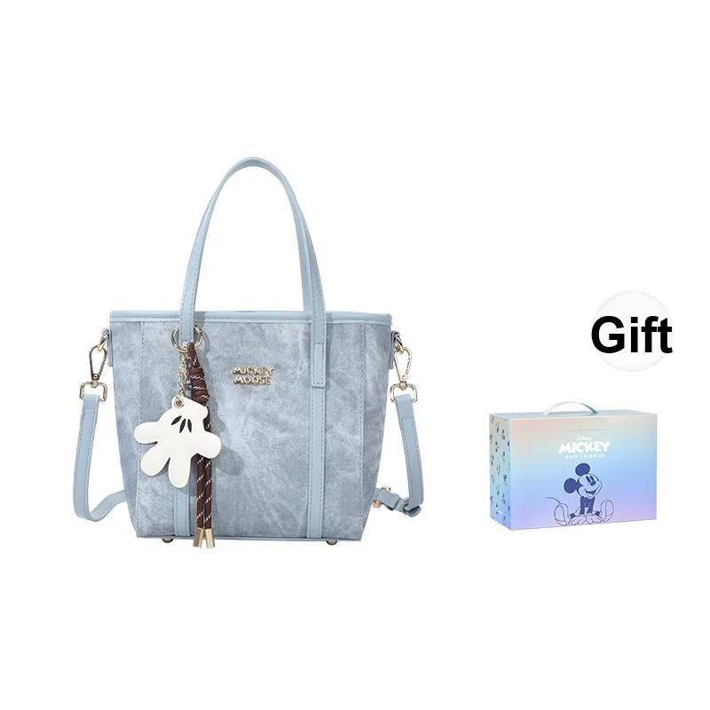 MESUCA ×Disney Mickey Series Synthetic Leather Basket Bag, Shoulder Bag, Crossbody Bag, Handbag Women's-7