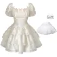 Apricot Dress+Petticoat