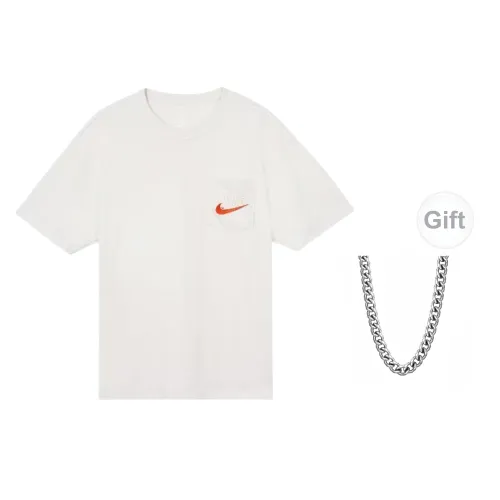 Nike Sportswear T-Shirts Men Phantom Gray-White