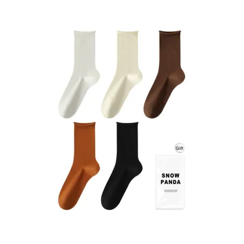 XXLLG Mid Calf Socks Women's Shopping Bag 5 Pack