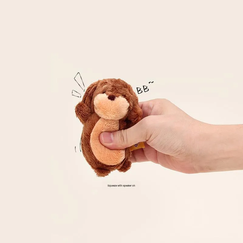 Jinnew Plush Keychains Unisex Black-4