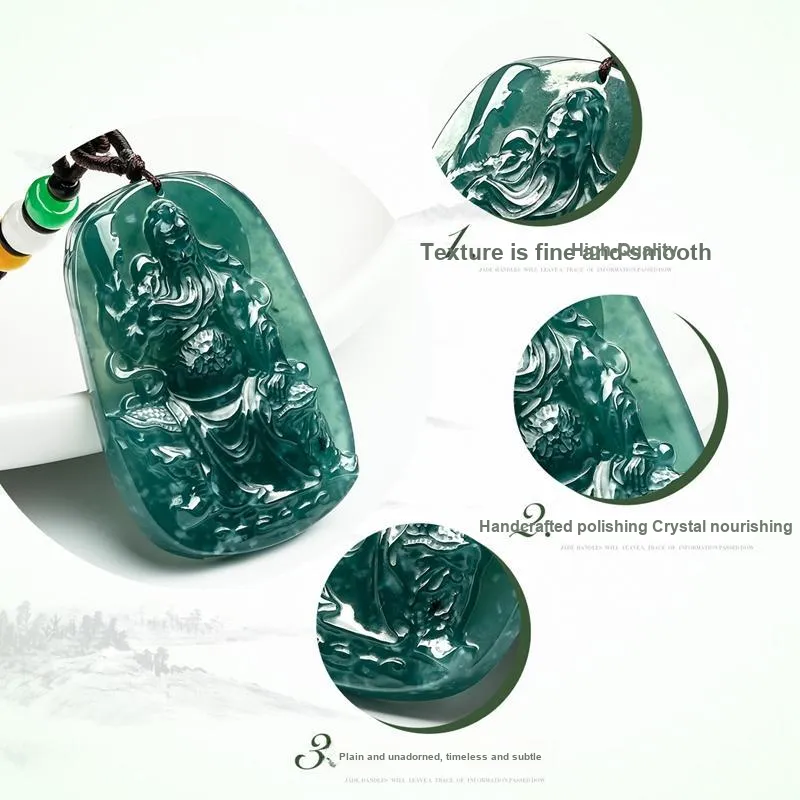 PEARL QUEEN Glutinous Jade Jadeite Pendants Unisex-2