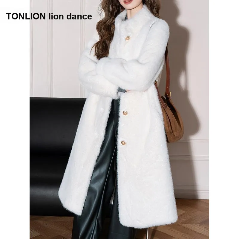 Tonlion Экрю Женские Меховые изделия