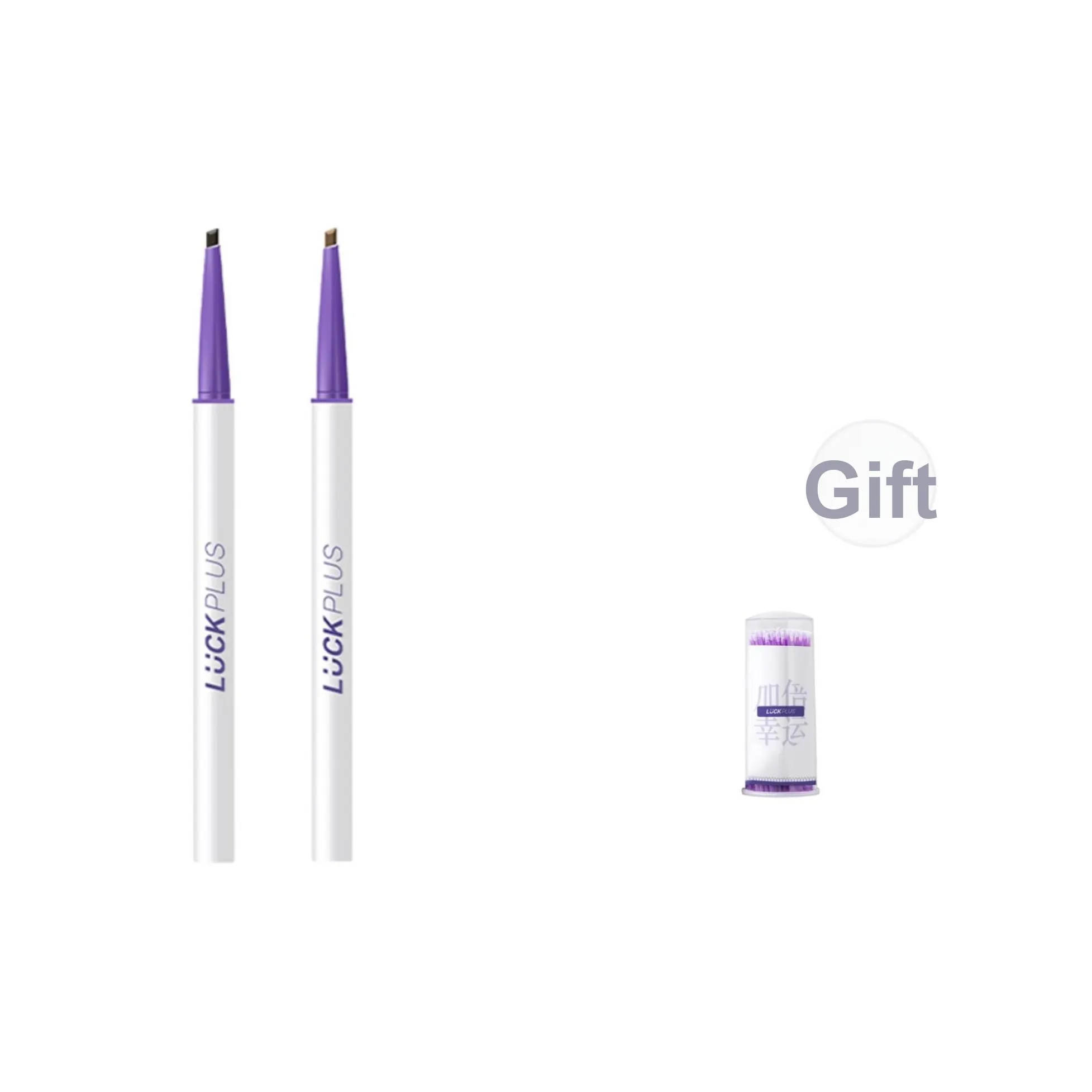 LUCK PLUS Двойной Счастливый Eyeliner-гель-ручка Tilt водостойкий и устойчивый к поту с наконечником Edge Tilt