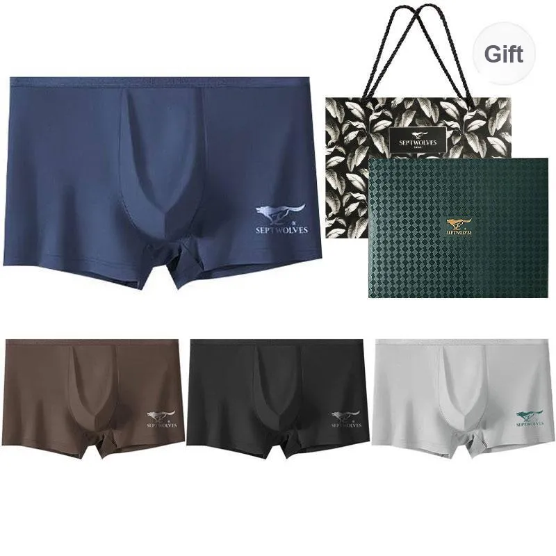 SEPTWOLVES Underwear Gift Box Men's 4 Pack+Shopping Bag-22