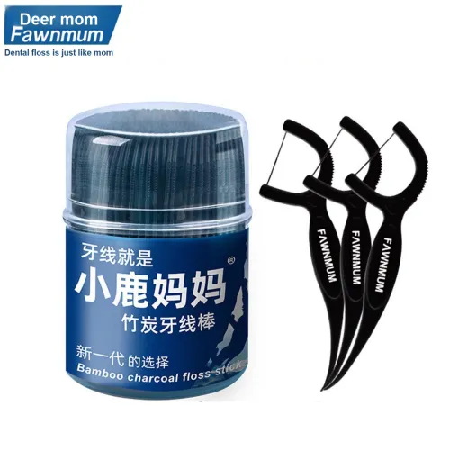 FAWNMUM Гладкий Wa Clean Teeth Стиксы для зубной нити 400 шт. 500 шт
