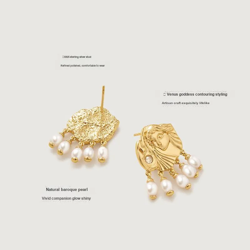 Amber Lollipop Pearl Earrings Women's-1
