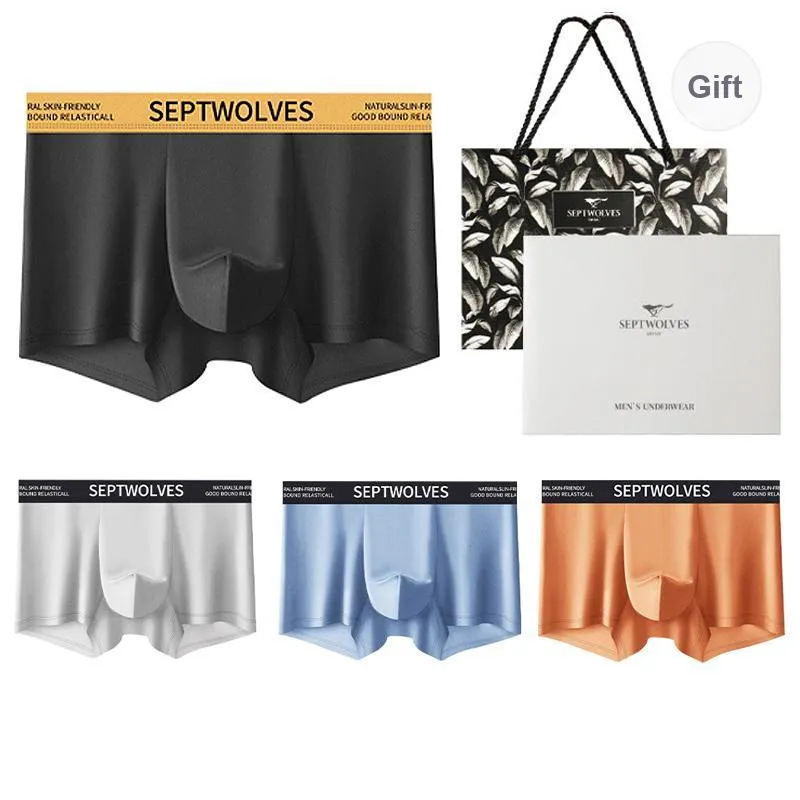 SEPTWOLVES Underwear Gift Box Men's 4 Pack+Shopping Bag-15