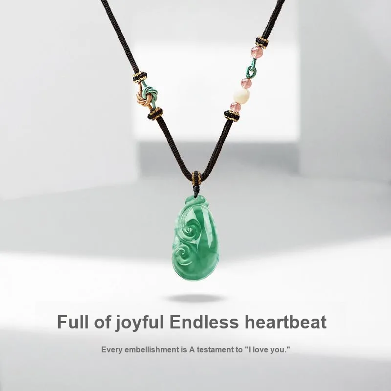 JUICY GRAPE African Emerald Necklaces Unisex-2