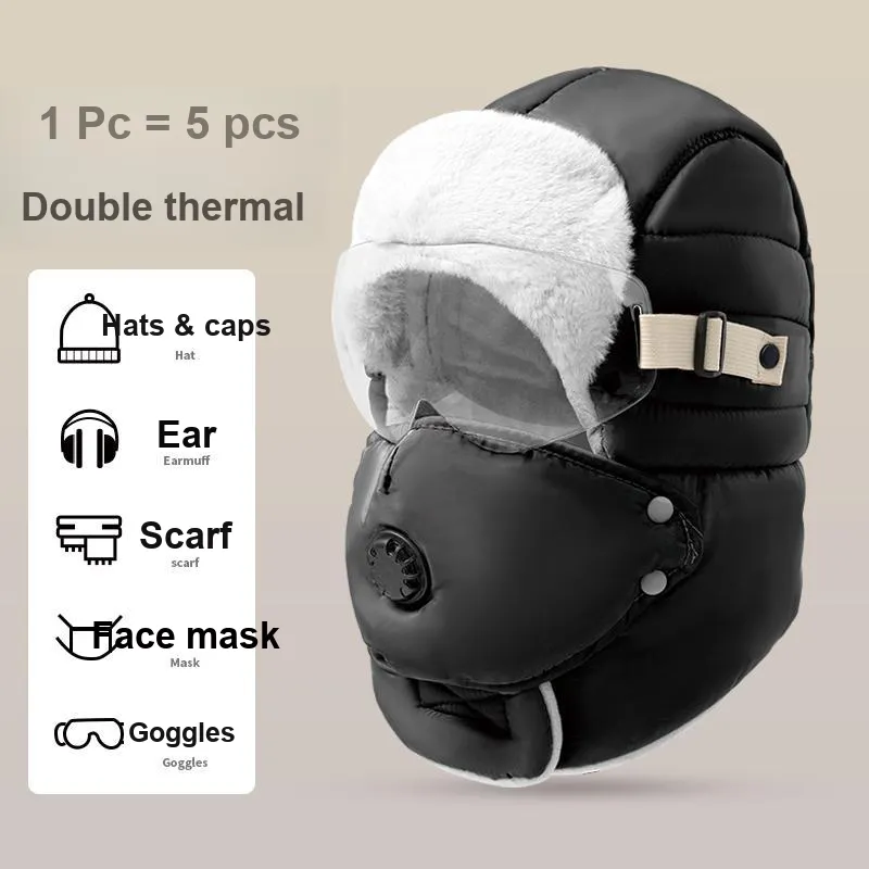 Shizhu Thickened Trapper Hats Women's-10