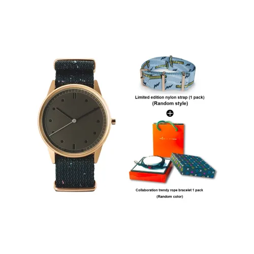 HYPERGRAND Наручные часы Кварцевый механизм Нейлоновый ремешок Циферблат цвета кофе Унисекс NW01ACID