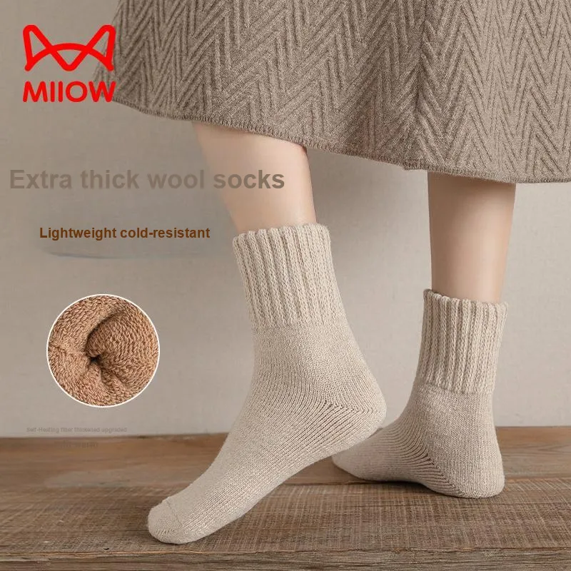 MIIOW Mid Calf Socks Women's 4 Pack-1