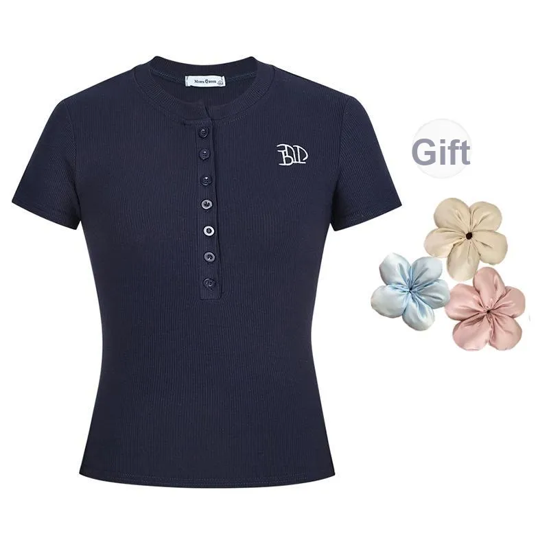 ONE SHALLOW Slim Fit Set in Sleeve T Shirt Women's-7
