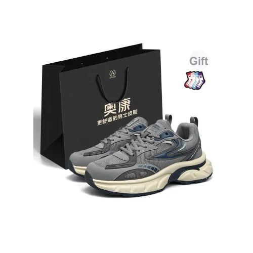 AOKANG Противоскользящий устойчивый к истиранию низкий топ кроссовки с толстой подошвой мужская сумка для покупок