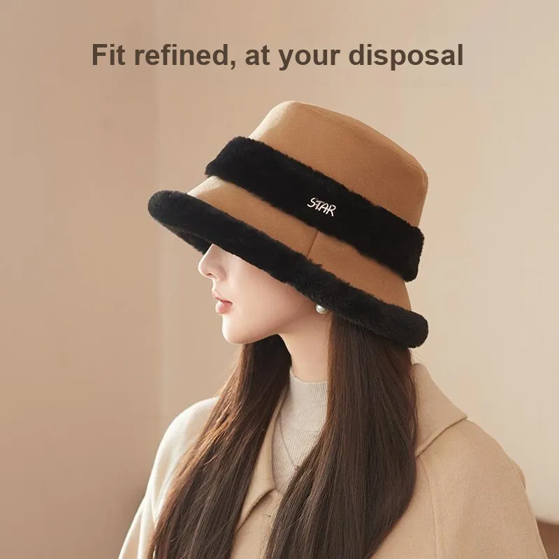 Shizhu Thickened Bucket Hats Women's-6