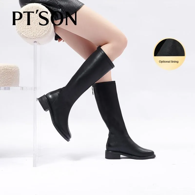 PT'SON Knee high Boots 4cm Women's-33