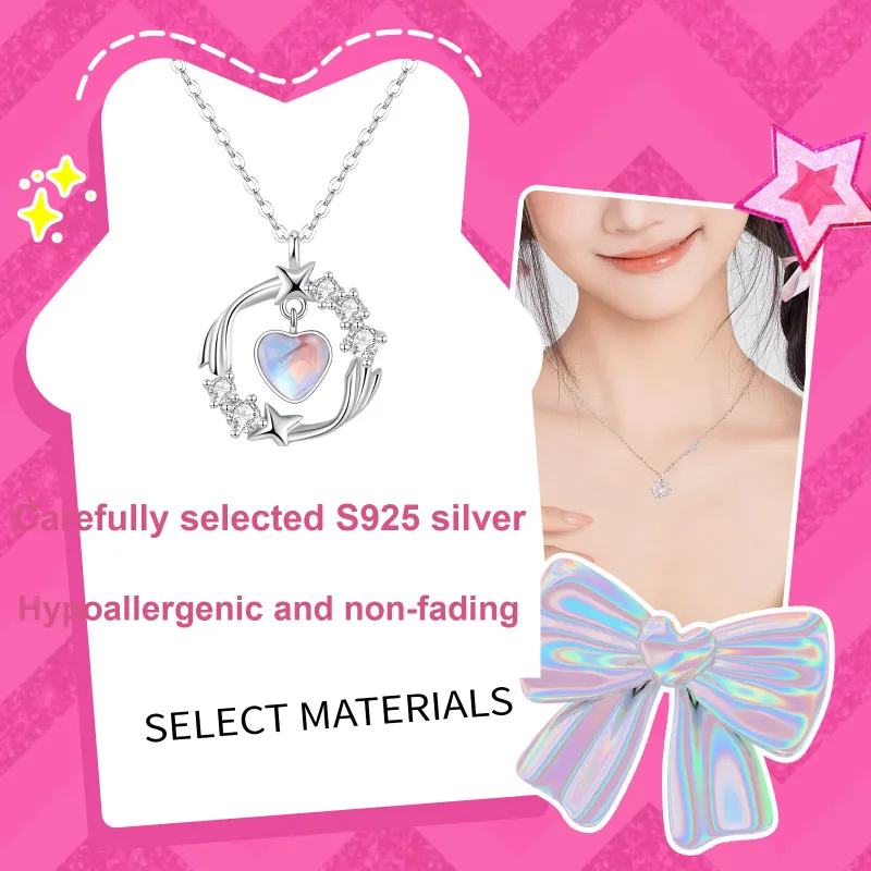 Barbie Synthetic Cubic Zirconia Necklaces Women's-1
