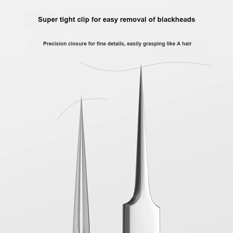 JIANYINGSHU Size 5 Ultra Sharp Straight Clip Make up Tools Blackhead Removal Needle-4